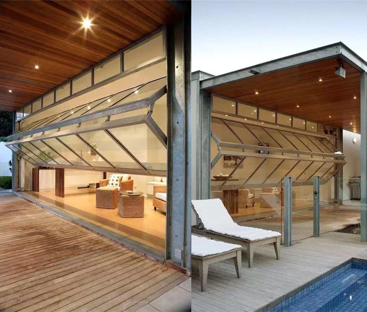 Aluminum vertical folding door Aluminum vertical folding door
