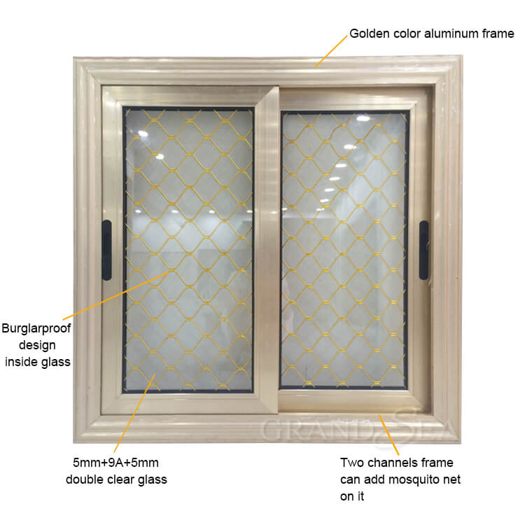 anodized aluminum sliding window