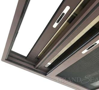 aluminum sliding window with mesh