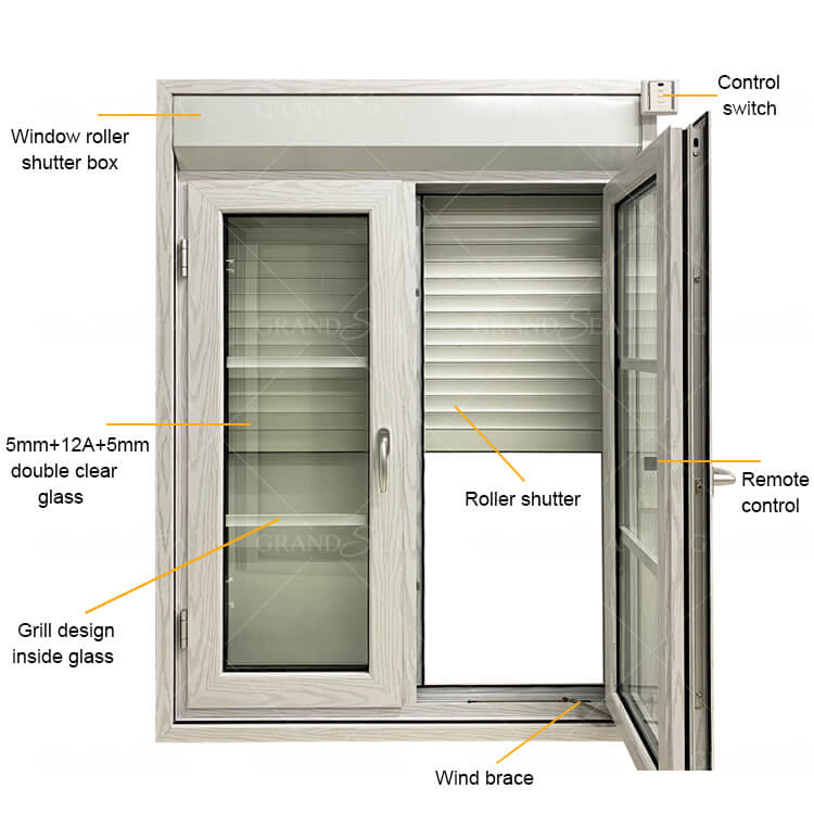 roller shutter with window,House exterior aluminum roller shutters
