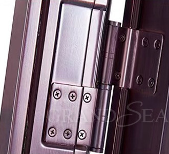 steel door with double glass design