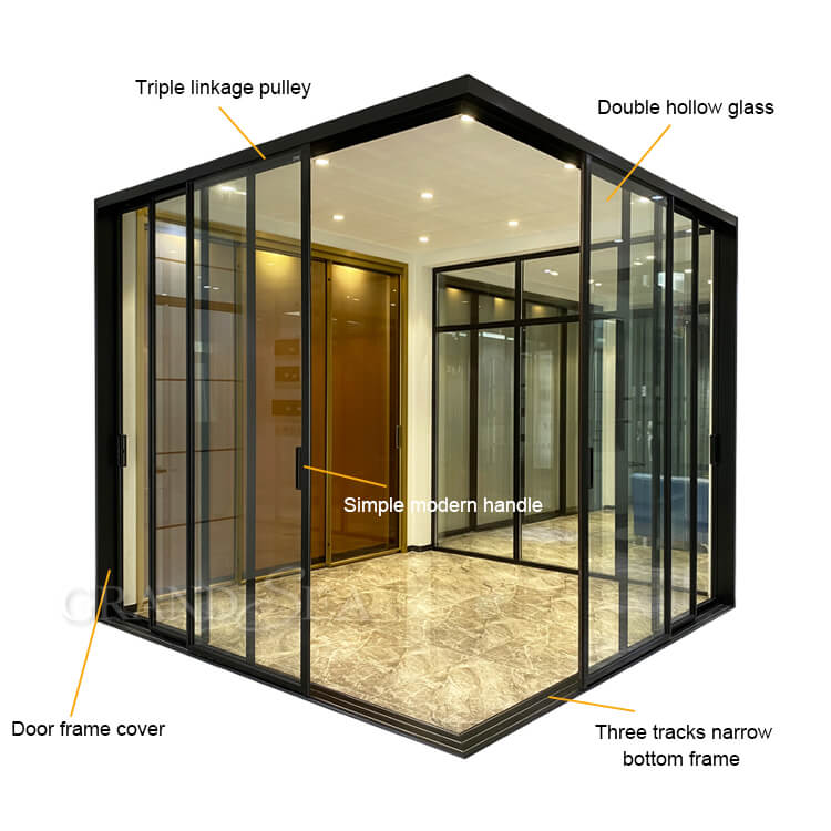 aluminum corner sliding door