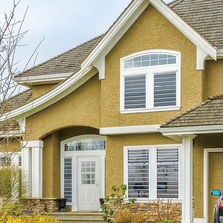 modern glass jalousie window