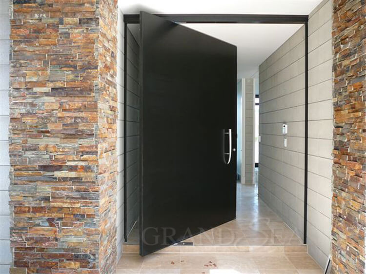 steel pivot doors