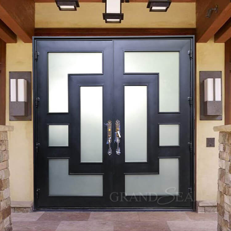 prehung cast wrought iron doors