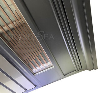 stainless steel front door