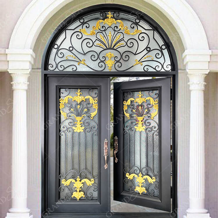 decorative wrought iron door