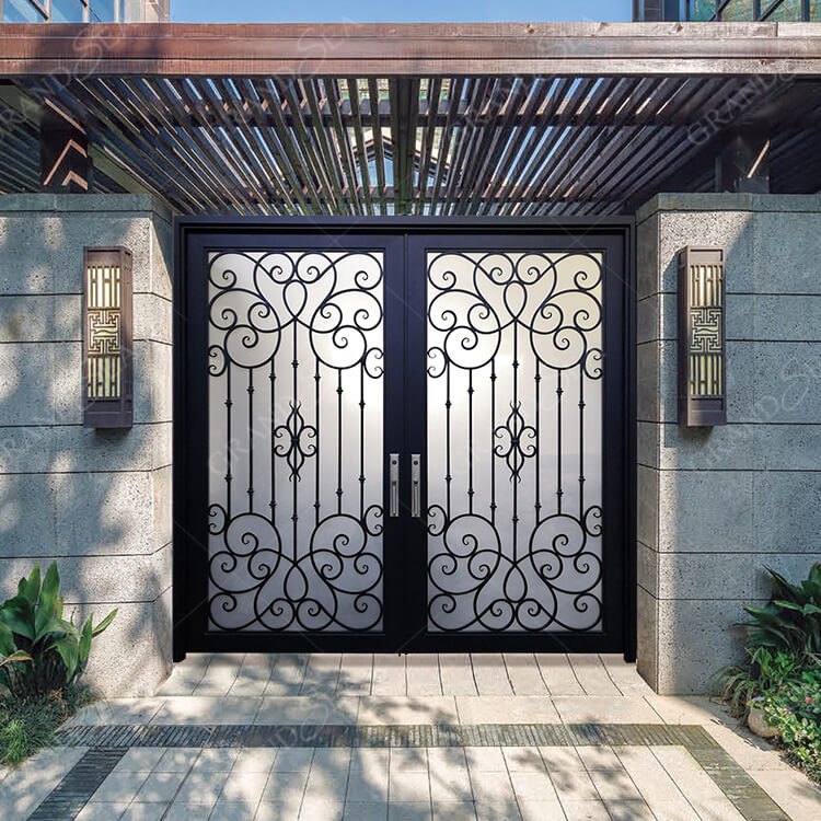 steel wrought iron doors