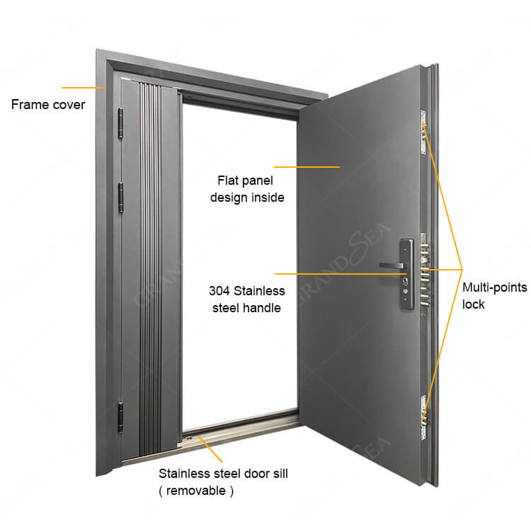 heavy steel security doors