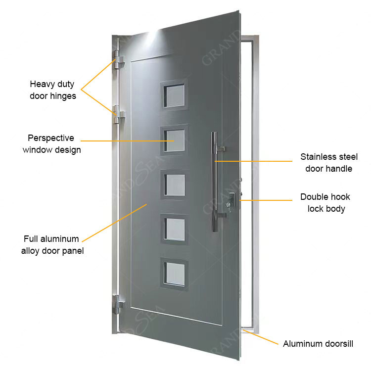 aluminum swing door