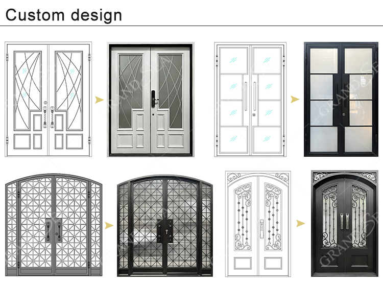 custom wrought iron door