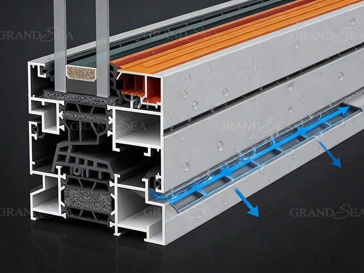 kitchen window aluminium fold windows