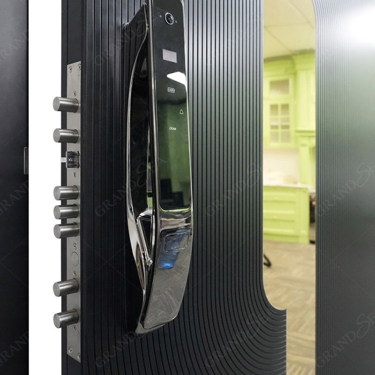 metal pivot entry door