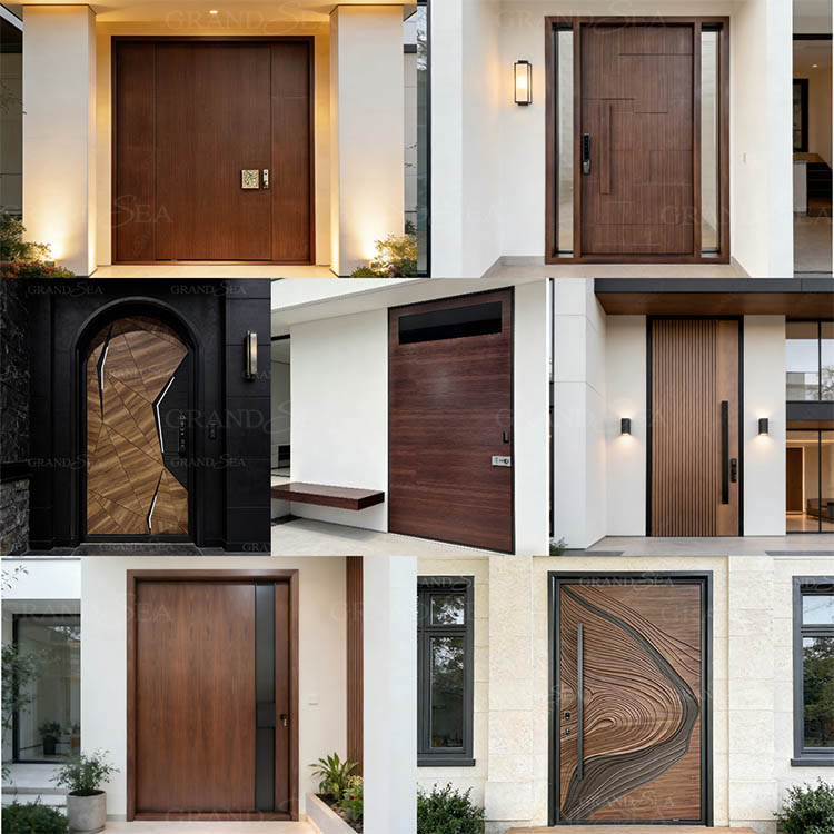 modern pivot entrance door