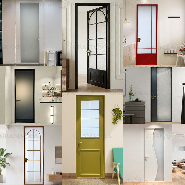 aluminum Frosted glass door aluminum Frosted glass door