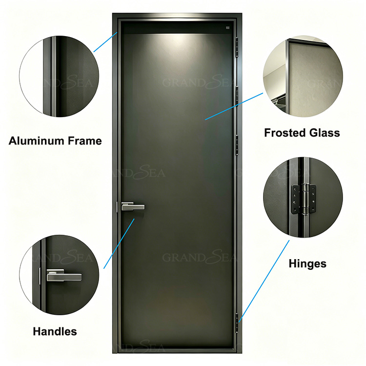 Black Aluminum Bathroom Door Black Aluminum Bathroom Door