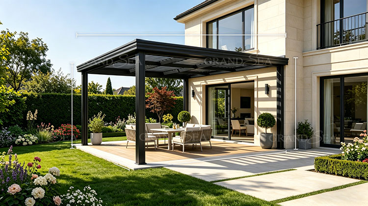 Luxury villa outdoor gazebo pavilion Luxury villa outdoor gazebo pavilion