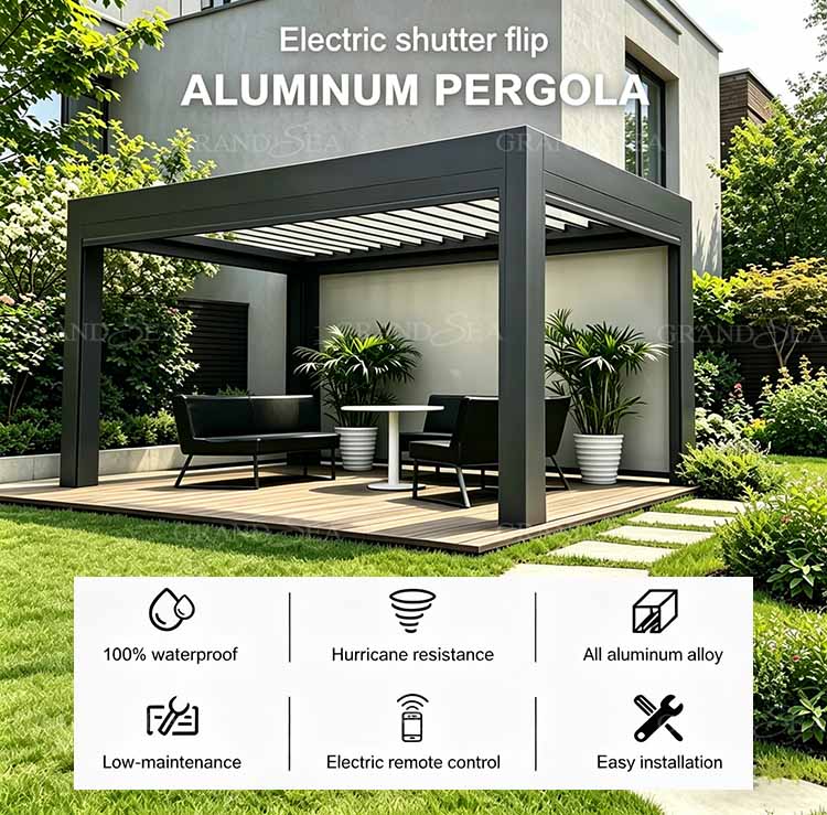 Bioclimatic Outdoor Patio Gazebo