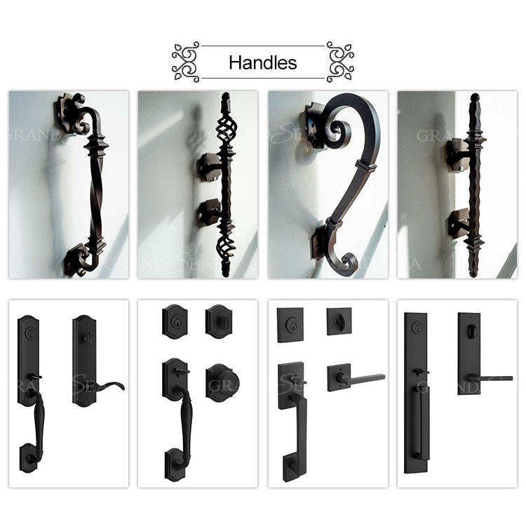 double iron front door