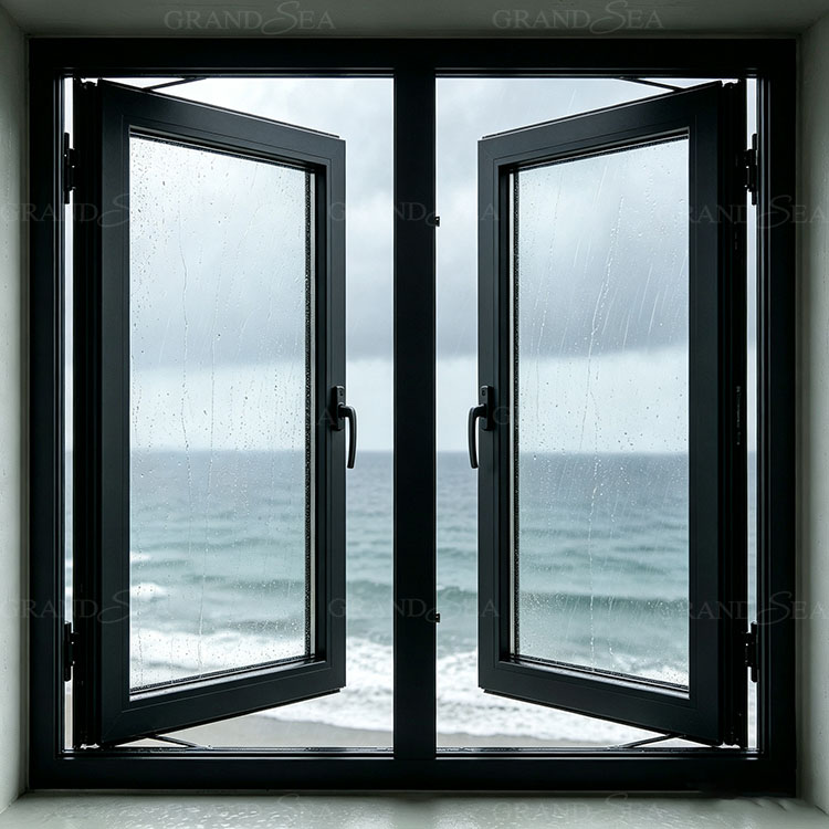outward opening casement windows