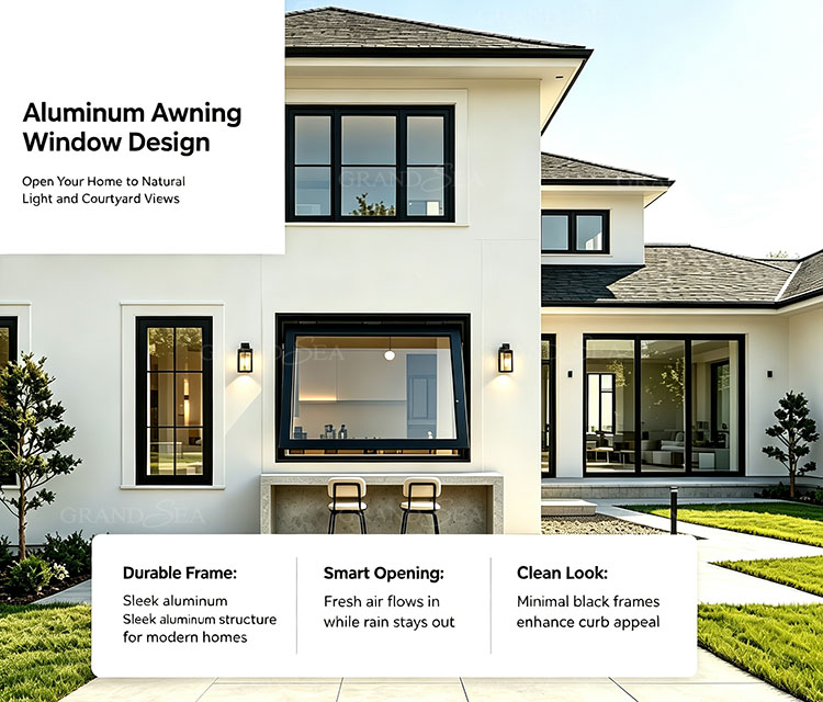 aluminum frame awning window