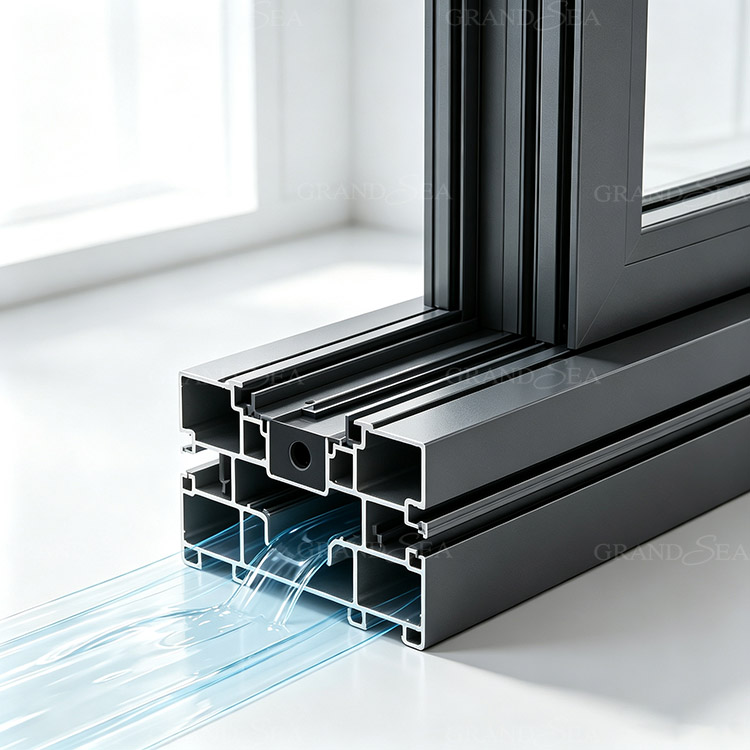 large aluminum window casement