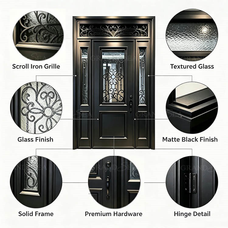 Wrought iron door entry Wrought iron door entry