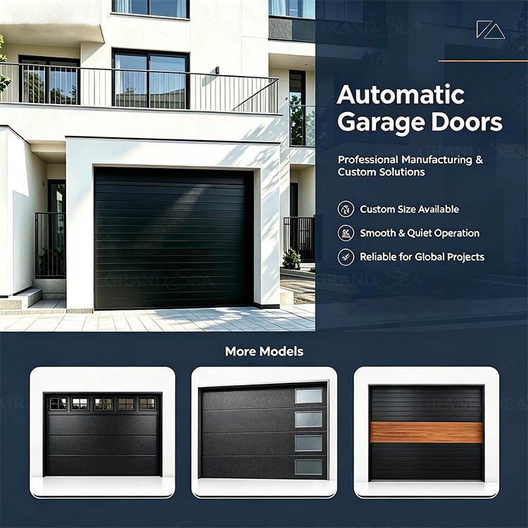 modern villa garage door