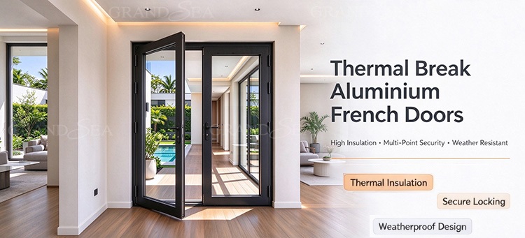 thermal break aluminium french doors thermal break aluminium french doors