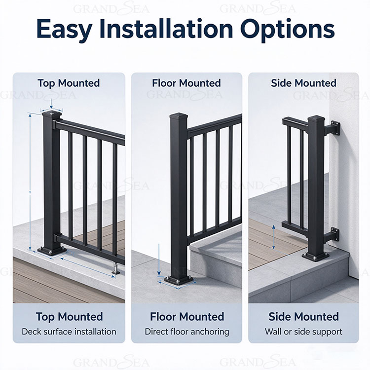 exterior stair railing panel