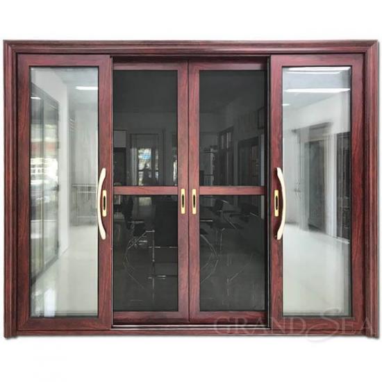 aluminum double glazed sliding door