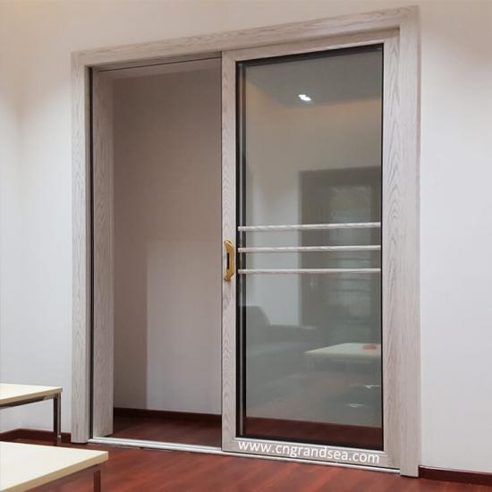 white aluminium sliding doors