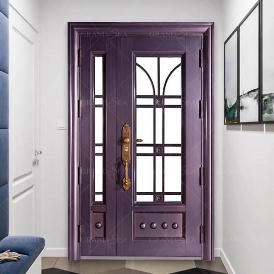 Best Qualified Main Entrance Exterior Mon Son Steel Door With Glass