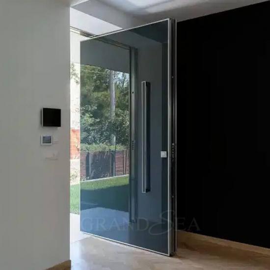 modern entry pivot door