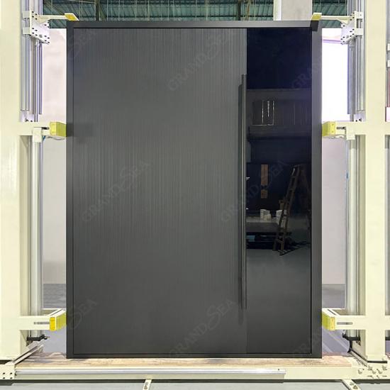 glass pivot doors external