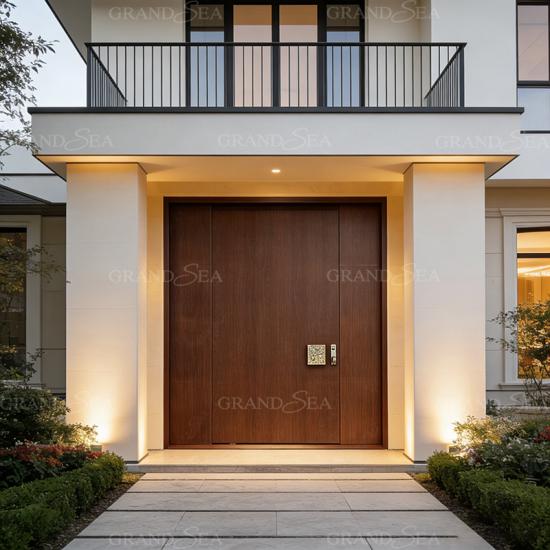 modern pivot entrance door