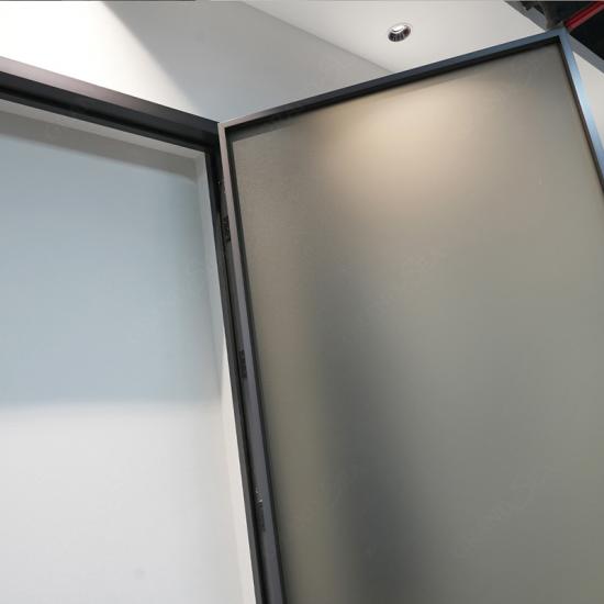 aluminum Frosted glass door