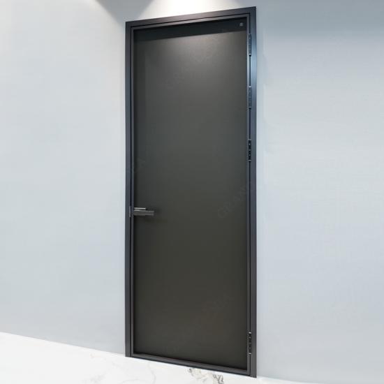 aluminum Frosted glass door