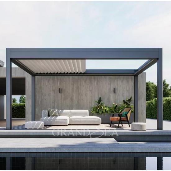 luxury aluminum louvered pergola