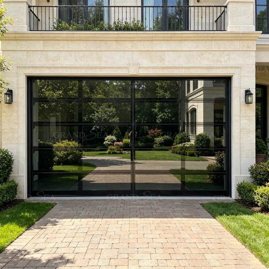 full view glass garage door