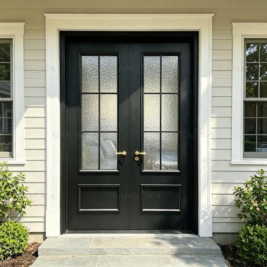 wrought iron entrance door