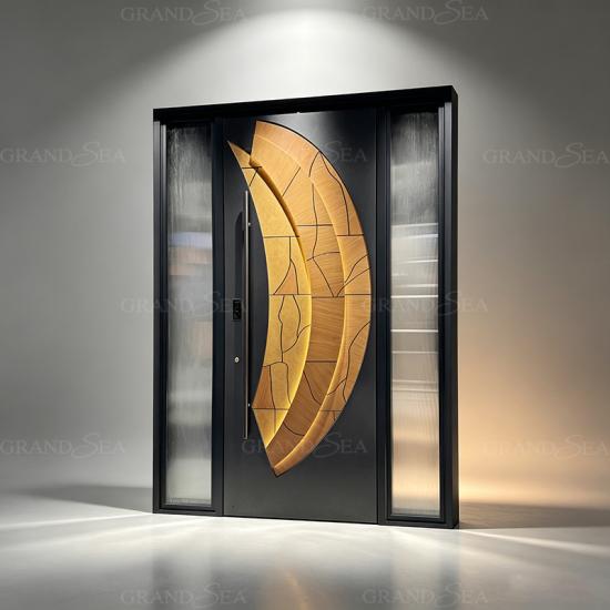 modern aluminium pivot doors