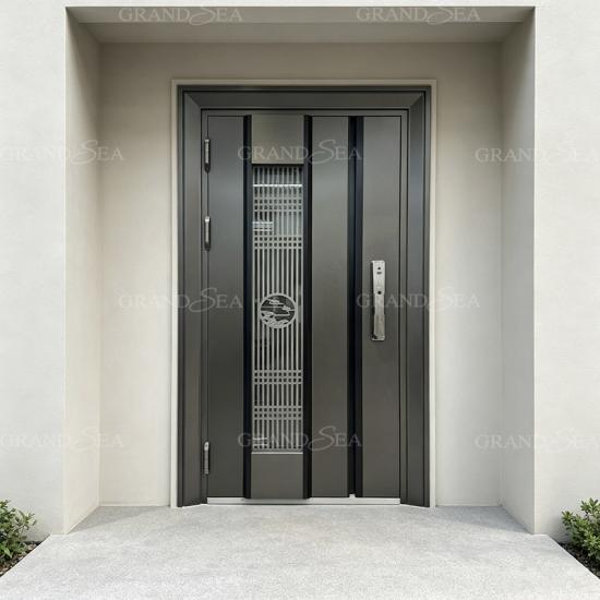 minimalist stainless steel Exterior door