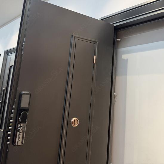 minimalist stainless steel Exterior door