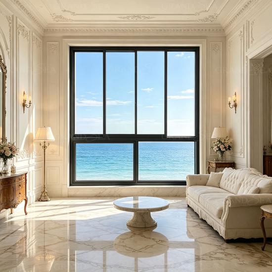 narrow slim frame aluminum sliding window
