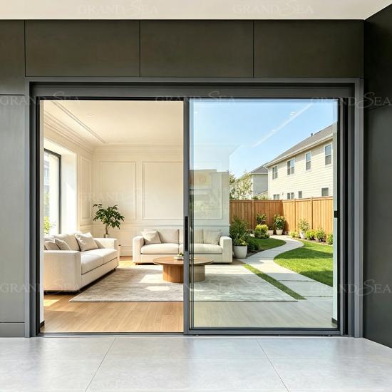 aluminium smart sliding glass door
