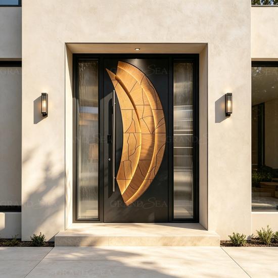 modern aluminium pivot doors