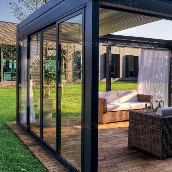 motorized aluminum waterproof pergola