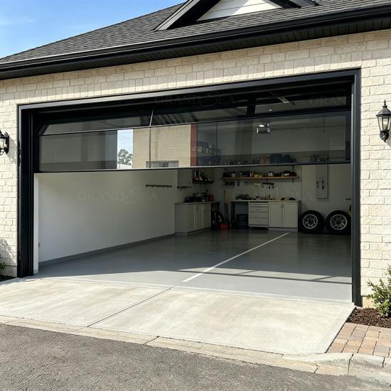 full view glass garage door