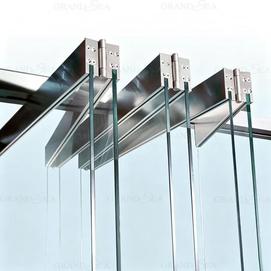 frameless glass folding doors